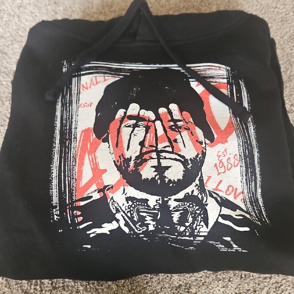 Black Graphic ADHD Hoodie-New